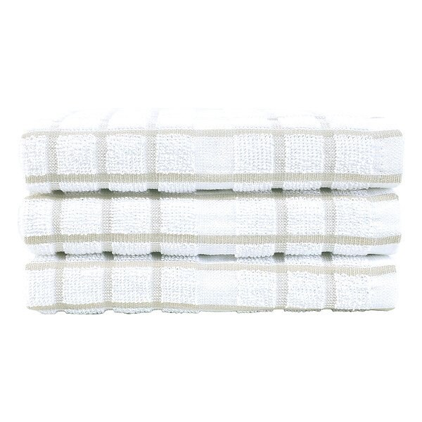Martex Kitchen Towel, Tan, 25" L, 15" W, PK144 - 1C41658