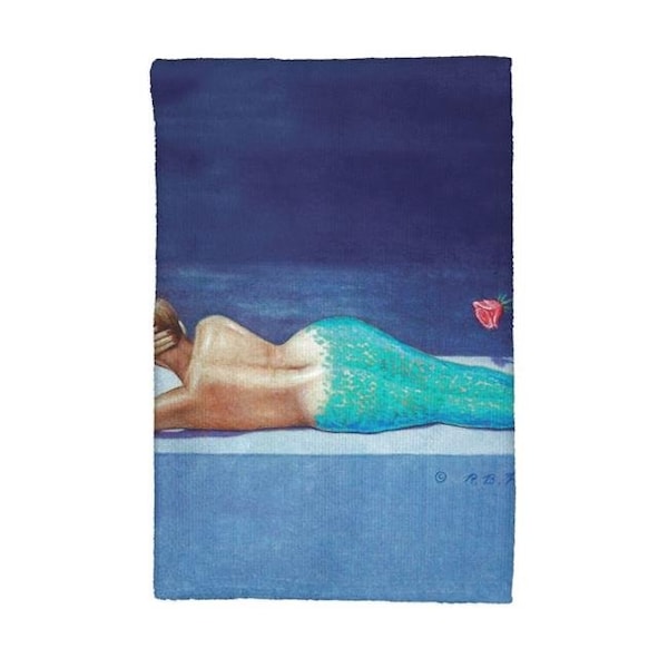 Betsy Drake Betsy Drake KT073 Mermaid Kitchen Towel - KT073