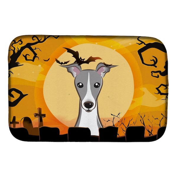 Carolines Treasures Halloween Italian Greyhound Dish Drying Mat - BB1794DDM
