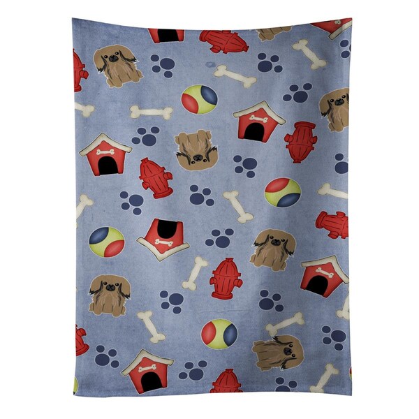 Carolines Treasures Dog House Collection Pekingnese Tan Kitchen Towel - BB2715KTWL