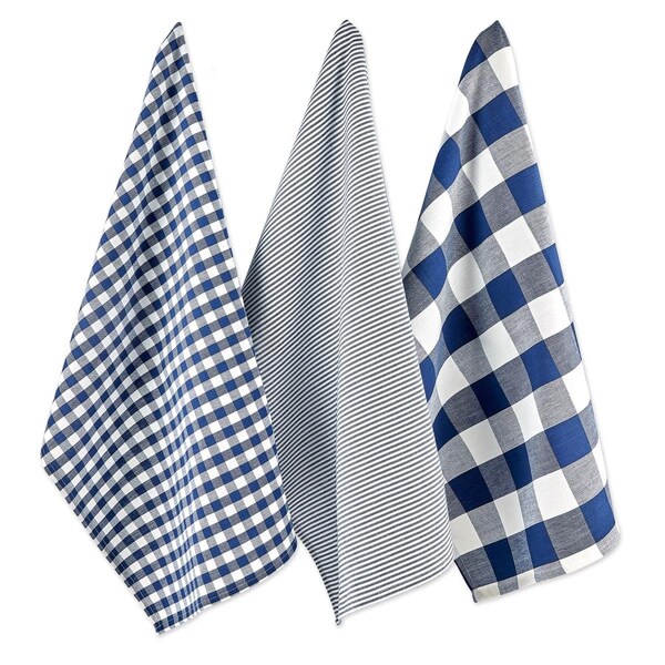 Fastfood Assorted Navy & Off White Dishtowel - FA2567683