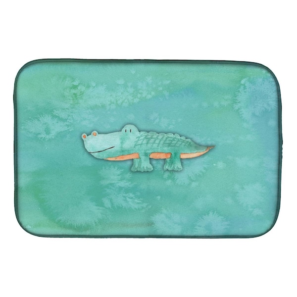 Carolines Treasures Alligator Watercolor Dish Drying Mat - BB7385DDM