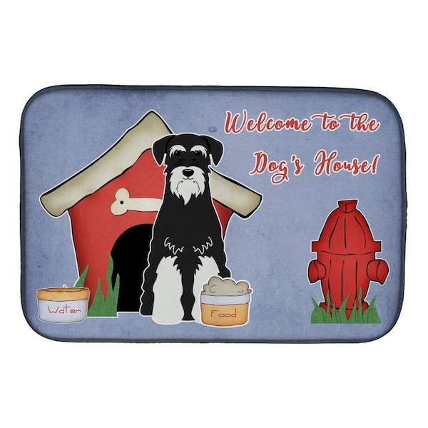 Carolines Treasures Dog House Collection Standard Schnauzer Salt & Pepper Dish Drying Mat - BB2787DDM