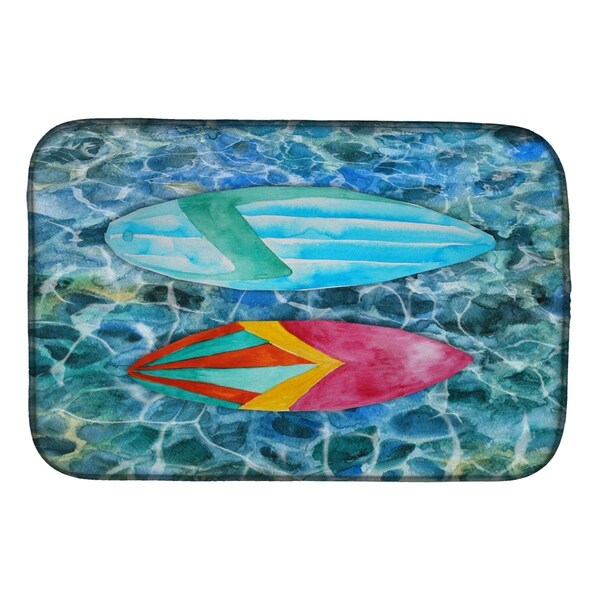 Carolines Treasures Surf Boards on the Water Dish Drying Mat - BB5366DDM