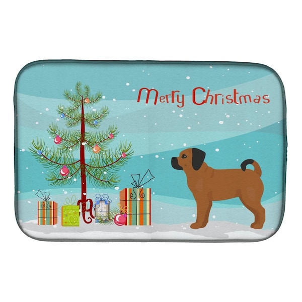 Carolines Treasures Puggle Christmas Tree Dish Drying Mat - CK3863DDM