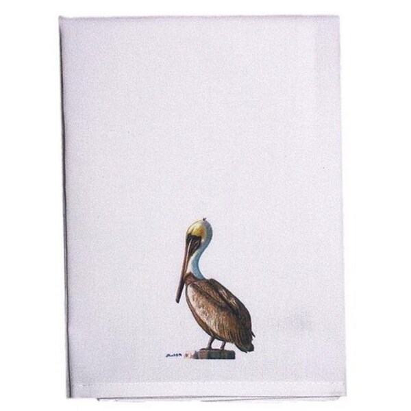 Betsy Drake Betsy Drake GT035 Sitting Pelican Guest Towel - GT035