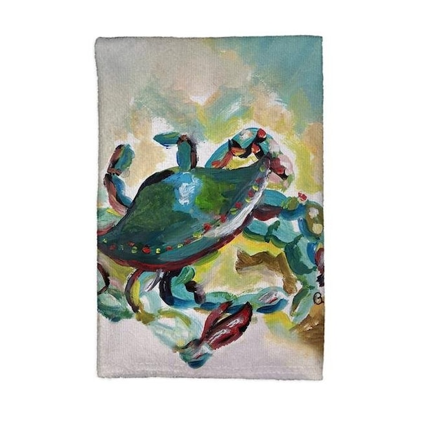 Betsy Drake Betsydrake KT1166 16 x 25 in. Colorful Crab Kitchen Towel - KT1166