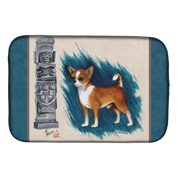 Carolines Treasures Chihuahua Totem Dish Drying Mat - MH1011DDM