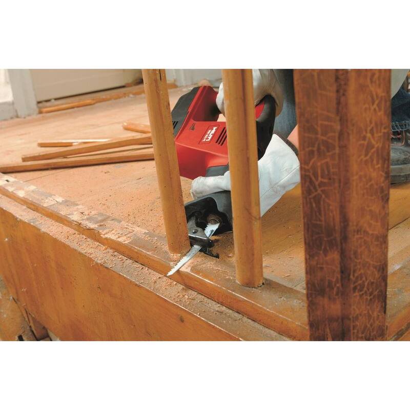 Hilti 6 in. x 6 TPI BiMetal Hoja de sierra reciproca para madera incrustada con clavos (paquete de 35) - 2222125