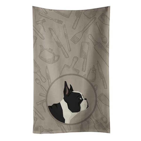 Carolines Treasures Carolines Treasures CK2186KTWL French Bulldog in the Kitchen Kitchen Towel - CK2186KTWL