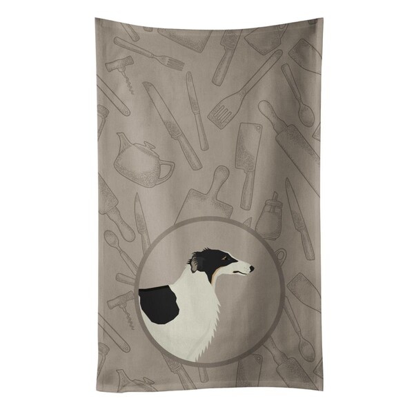 Carolines Treasures Borzoi in the Kitchen Kitchen Towel - CK2171KTWL