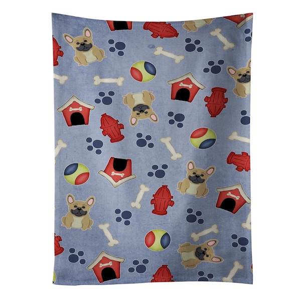 Carolines Treasures Dog House Collection French Bulldog Cream Kitchen Towel - BB2623KTWL