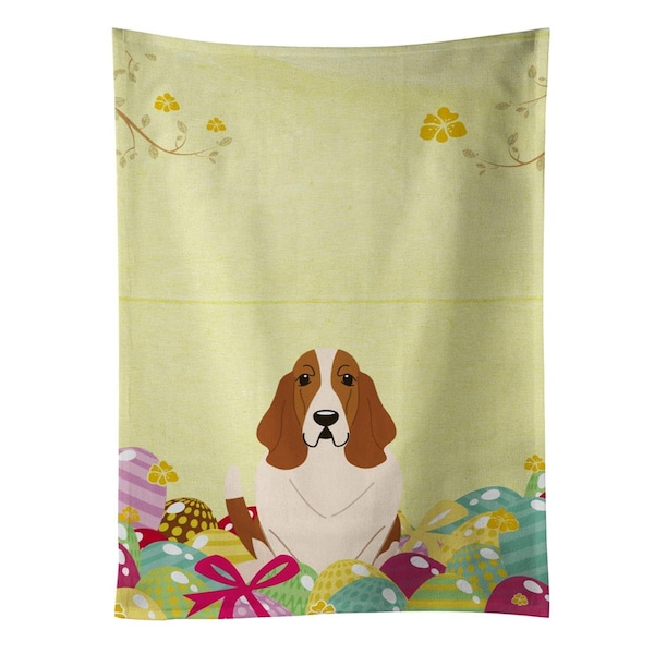 Carolines Treasures Easter Eggs Basset Hound Kitchen Towel - BB6021KTWL