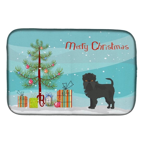 Carolines Treasures Affenpinscher Christmas Tree Dish Drying Mat - CK3440DDM