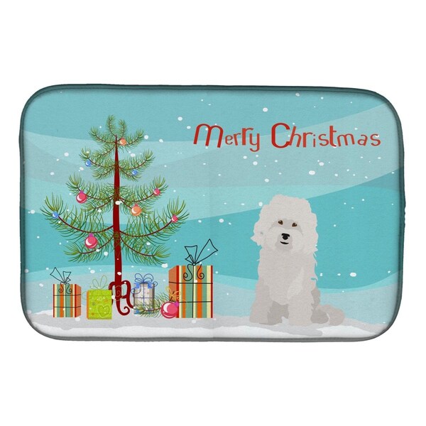 Carolines Treasures Bolognese Christmas Tree Dish Drying Mat - CK3492DDM