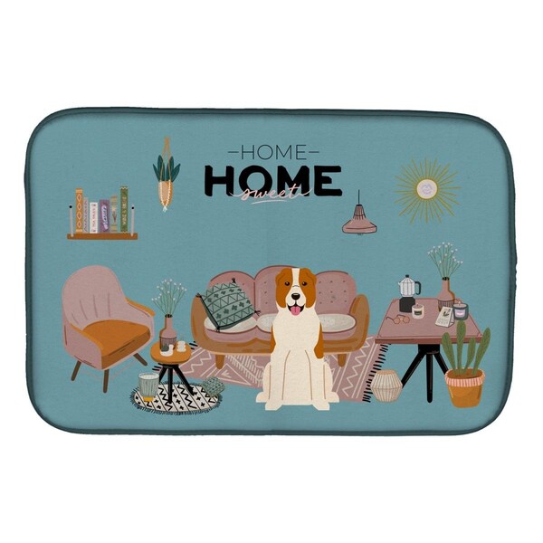 Carolines Treasures 14 x 21 in. Central Asian Shepherd Dog Sweet Home Dish Drying Mat - CK7894DDM