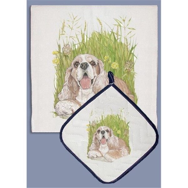 Pipsqueak Productions Pipsqueak Productions DP712 Cocker Spaniel Dish Towel And Pot Holder Set - DP712