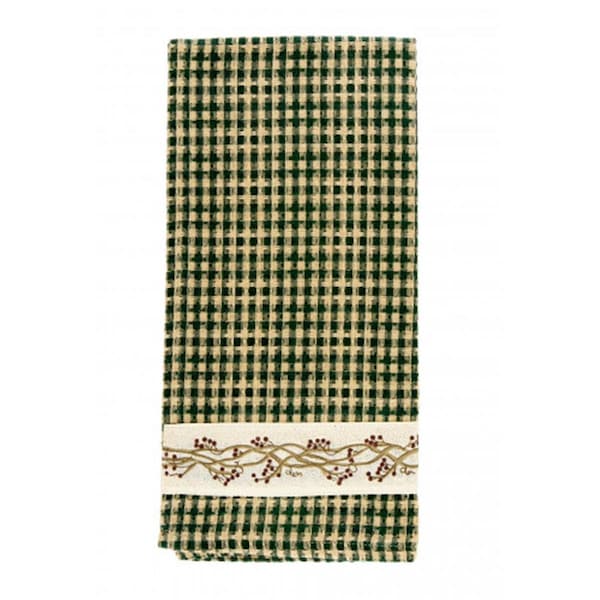 Mr. Mjs Trading AG-30297S-4 Tea Towels, Berryvine Green, 4PK - AG-30297S/4