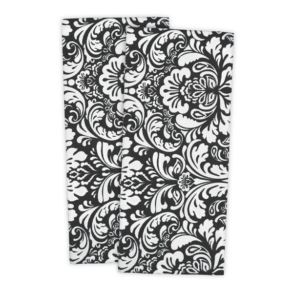 Fastfood Black Damask Dishtowel Set - FA1582939