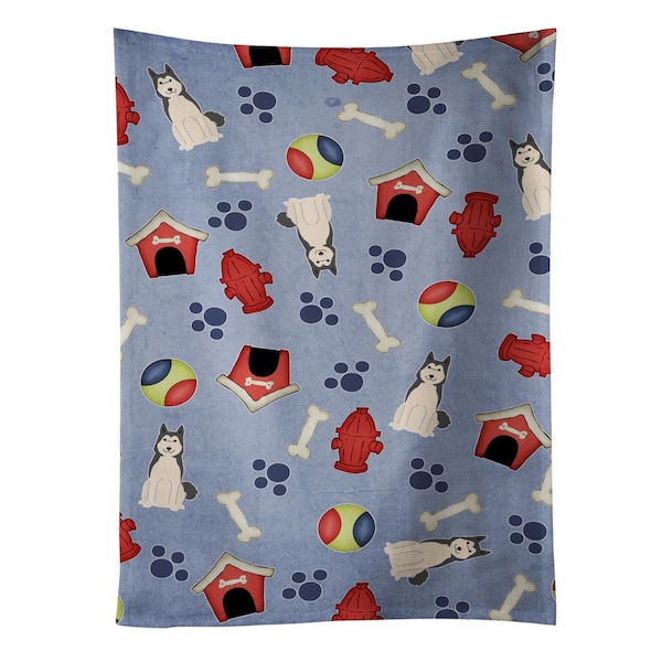 Carolines Treasures Dog House Collection West Siberian Laika Spitz Kitchen Towel - BB2638KTWL