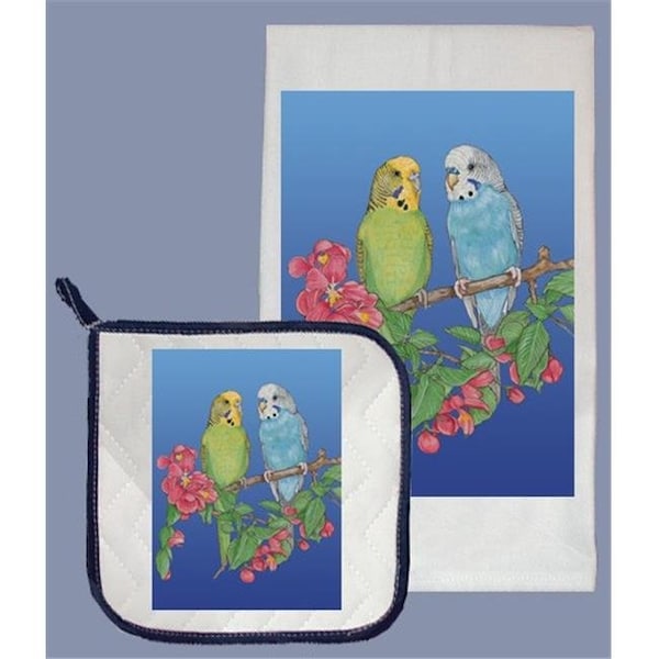 Pipsqueak Productions Pipsqueak Productions DP973 Parakeet Dish Towel And Pot Holder Set - DP973