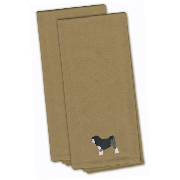 Carolines Treasures Lowchen Tan Embroidered Kitchen Towel - BB3435TNTWE