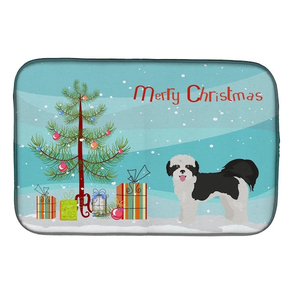 Carolines Treasures Zuchon No.2 Christmas Tree Dish Drying Mat - CK3885DDM