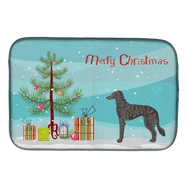Carolines Treasures Longdog Christmas Tree Dish Drying Mat - CK3849DDM