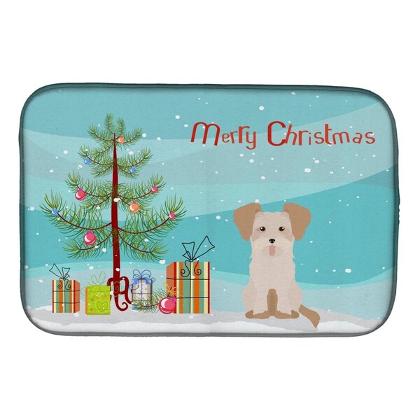 Carolines Treasures Morkie No.3 Christmas Tree Dish Drying Mat - CK3889DDM