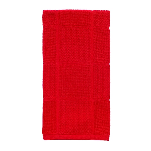 T-Fal T-Fal Red Cotton Checked Parquet Kitchen Towel 1 pk - 10948