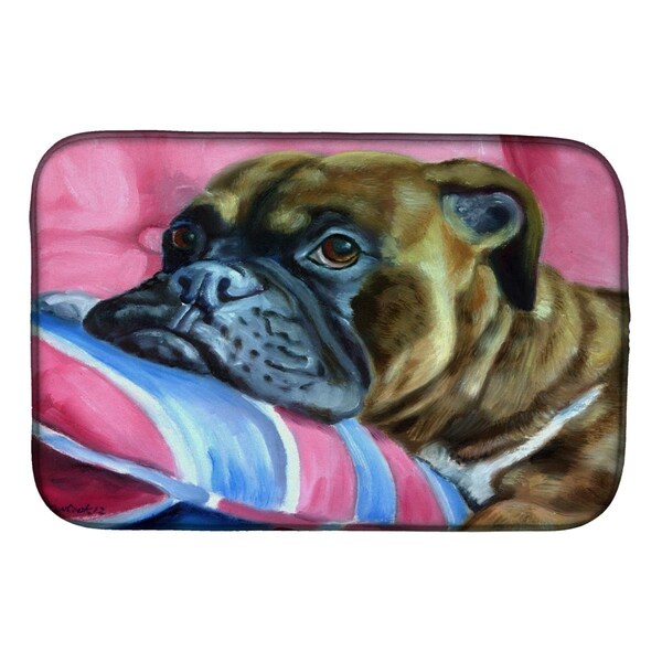 Carolines Treasures Fawn Boxer Dish Drying Mat - 7347DDM