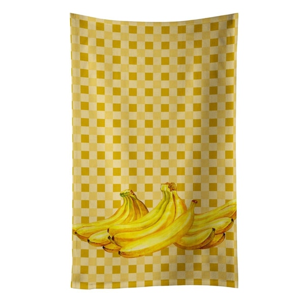 Carolines Treasures Bananas on Basketweave Kitchen Towel - BB7166KTWL