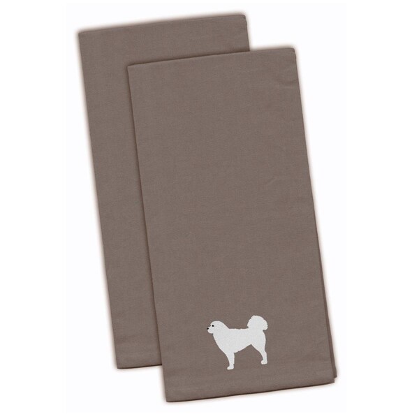 Carolines Treasures Polish Tatra Sheepdog Gray Embroidered Kitchen Towel - BB3427GYTWE