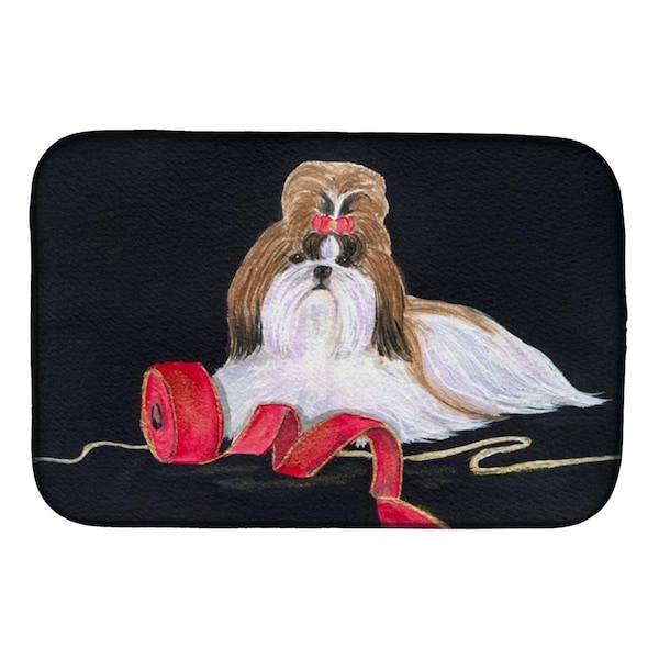 Carolines Treasures Shih Tzu Dish Drying Mat - SS8562DDM