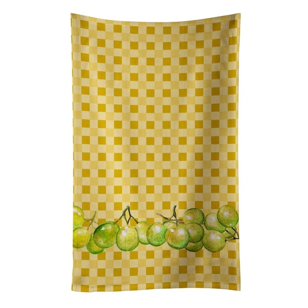 Carolines Treasures White Grapes on Basketweave Kitchen Towel - BB7171KTWL