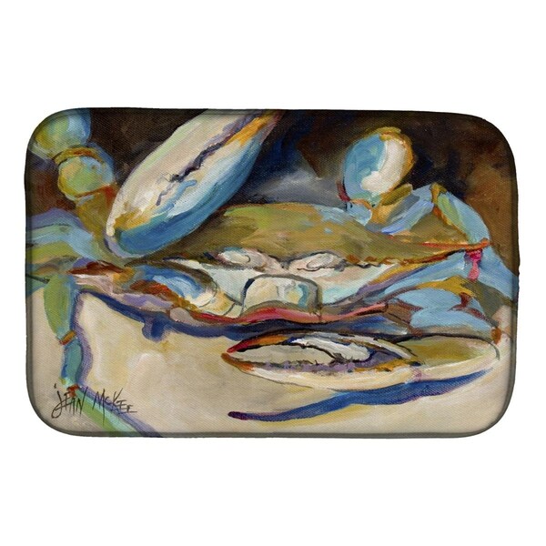 Carolines Treasures Big Crab Claw Blue Crab Dish Drying Mat - JMK1099DDM