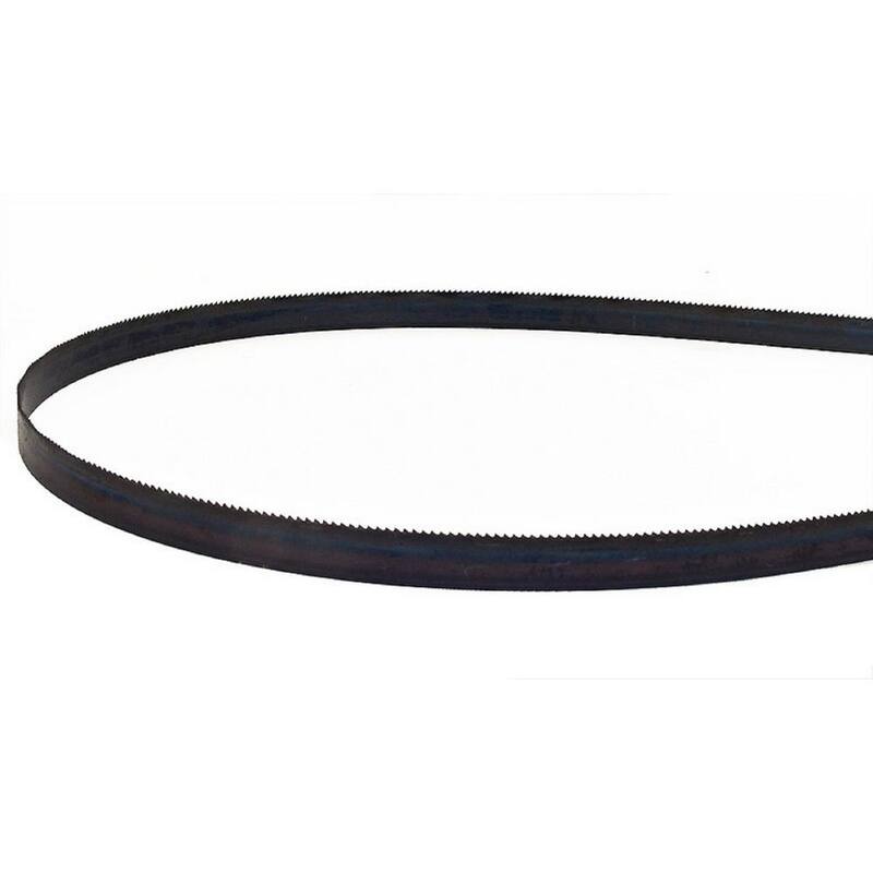 Hoja de sierra de cinta de acero al carbono de alta calidad con bordes endurecidos y respaldo duro de 64-1/2 pulgadas de largo x 1/2 pulgada con 14 dientes ondulados - HB71764DB