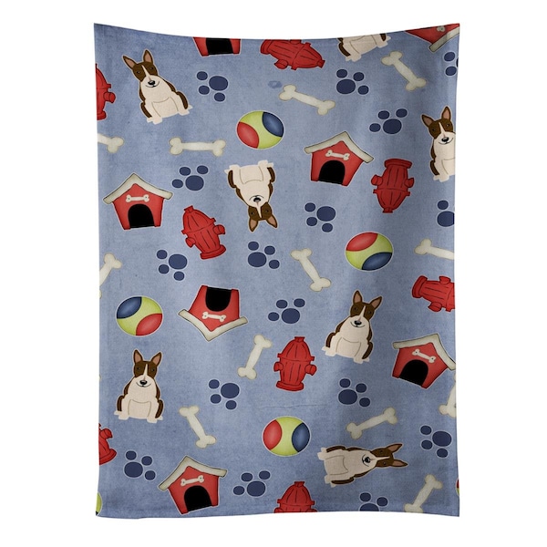 Carolines Treasures Dog House Collection Bull Terrier Dark Brindle Kitchen Towel - BB2749KTWL