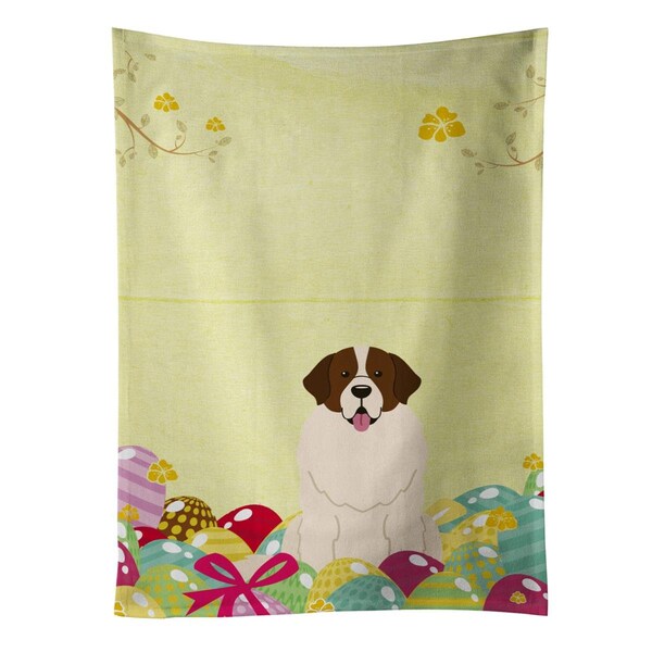 Carolines Treasures Easter Eggs Moscow Watchdog Kitchen Towel - BB6027KTWL