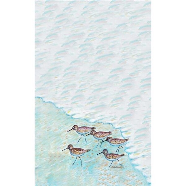 Betsy Drake Betsy Drake KT269 Sandpipers Kitchen Towel - KT269