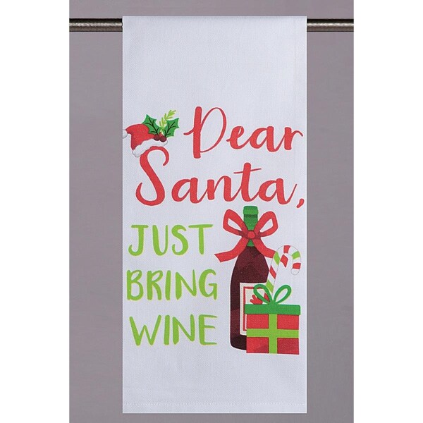 Peking Handicraft 18 x 25 in. Sleigh All Day Kitchen Towel, 4PK - 04TG780WC