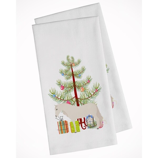 Carolines Treasures Paso Fino Horse Christmas White Kitchen Towel, 2PK - BB9272WTKT