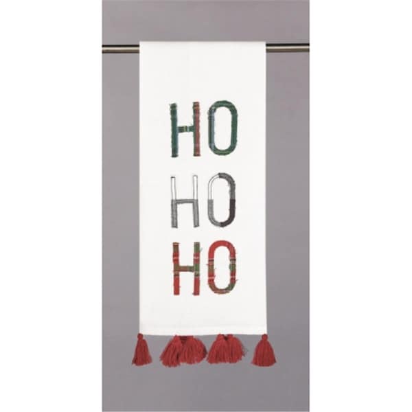 Peking Handicraft 18 x 25 in. Plaid Ho Ho Kitchen Towel, 4PK - 04AAT42WC