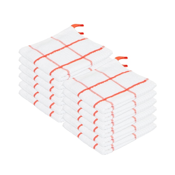 Monarch Brands Premier Dishcloths Windowpane - Saffron, 12PK - P-SC-DC-WISAF