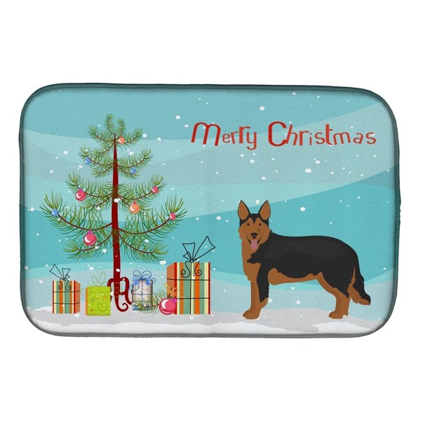 Carolines Treasures Shollie No.2 Christmas Tree Dish Drying Mat - CK3874DDM