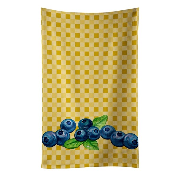Carolines Treasures Blueberries on Basketweave Kitchen Towel - BB7167KTWL