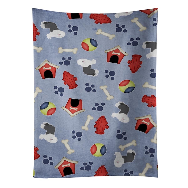 Carolines Treasures Dog House Collection Old English Sheepdog Kitchen Towel - BB4107KTWL