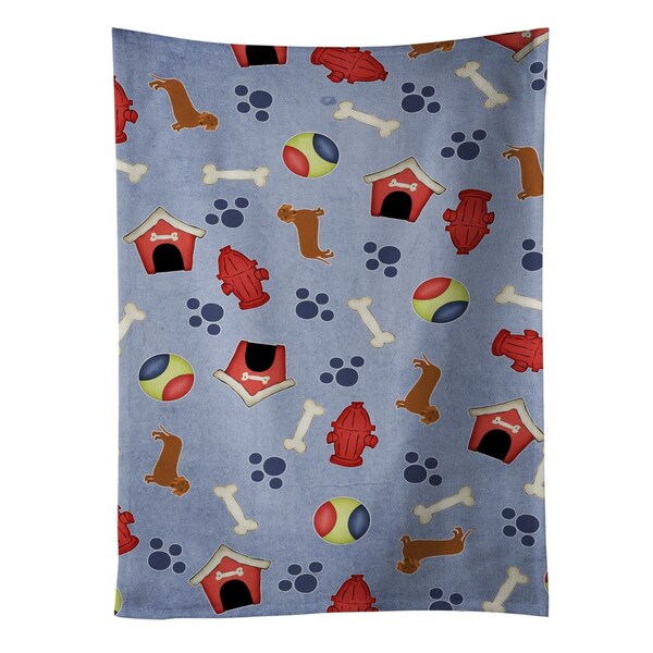 Carolines Treasures Dog House Collection Red Dachshund Kitchen Towel - BB4080KTWL