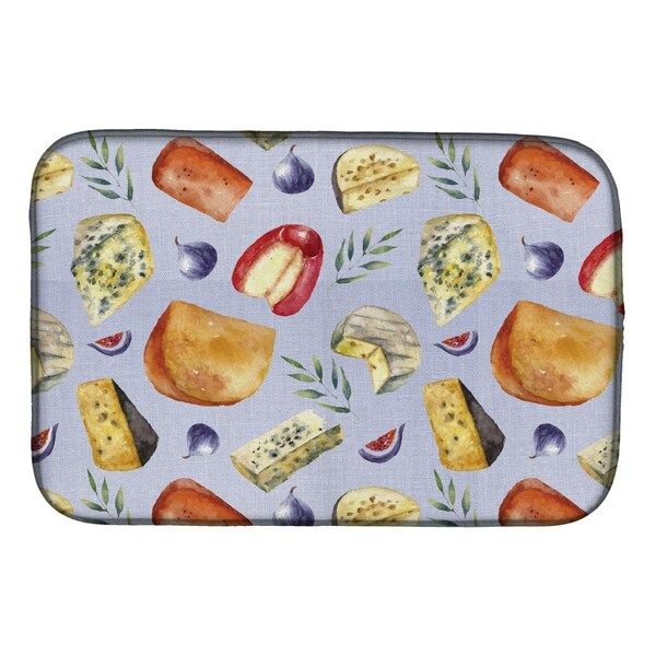 Carolines Treasures Assortment of Cheeses Dish Drying Mat - BB5198DDM