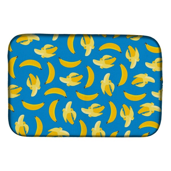 Carolines Treasures Bananas on Blue Dish Drying Mat - BB5149DDM